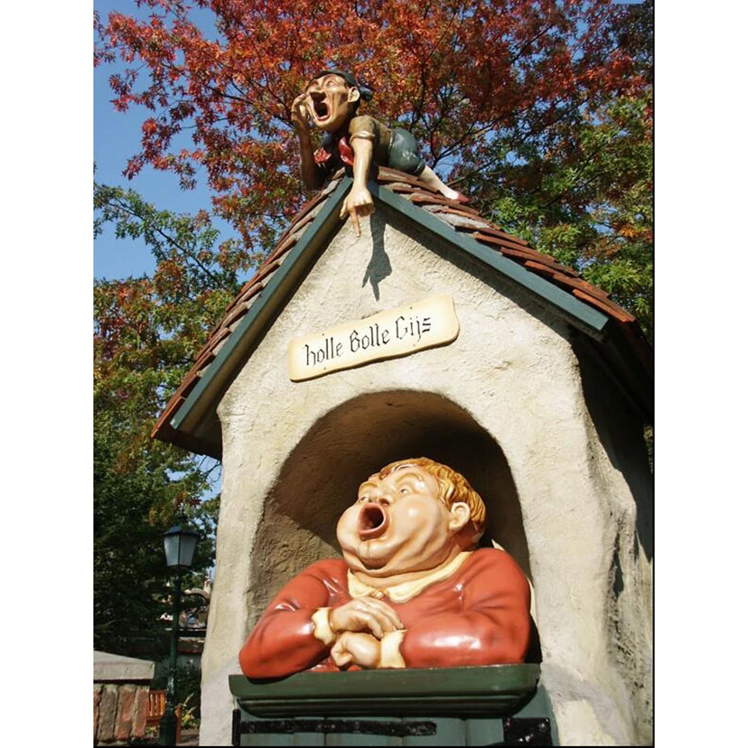 Full Square round Diamond 5D DIY Painting"Efteling park & dragon"3D Embroidery Cross Stitch Mosaic Home Decor FC188 | Дом и сад