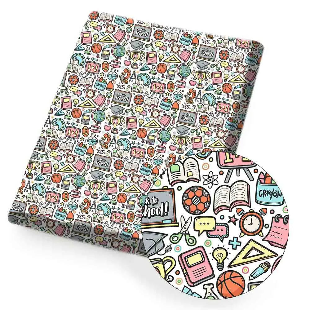 Polyester Cotton Fabric Back To School Printed Cloth Sheets DIY Mask Handmade Dress Materials Supplies Home Textile 45*145cm 1pc
Polyester Cotton Fabric Back To School Printed Cloth Sheets DIY Mask Handmade Dress Materials Supplies Home Textile 45*145cm 1pc