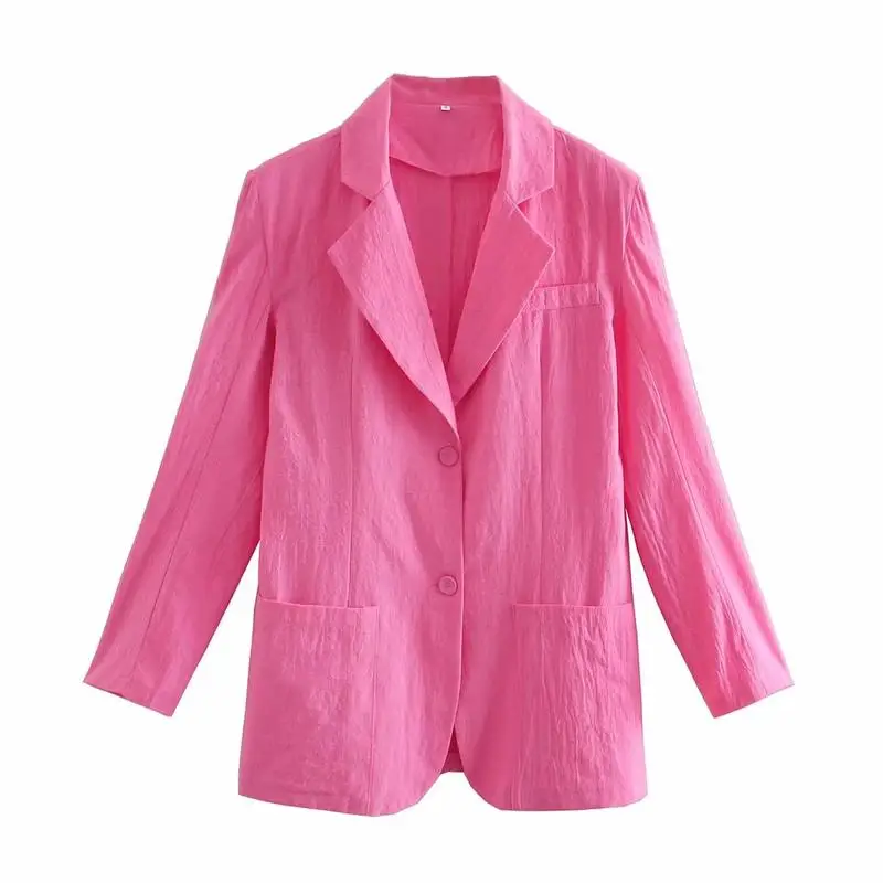 new 2021 spring temperament cotton suit coat women's European and American style medium length versatile thin casual suit
new 2021 spring temperament cotton suit coat women's European and American style medium length versatile thin casual suit