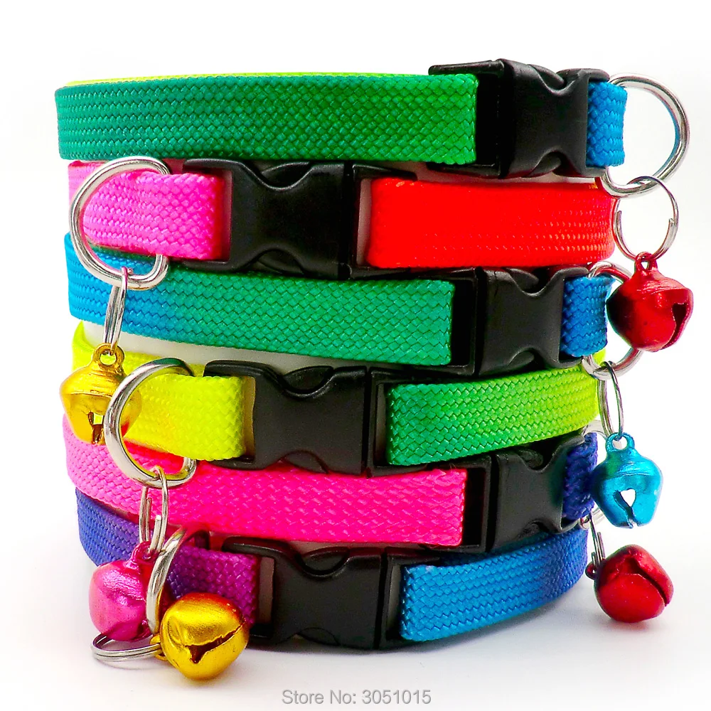 Wholesale 100Pcs Rainbow Colllar with Bells For Dog Cat Adjustable pet dog kitten puppy collar dog necklace for pet collar
Wholesale 100Pcs Rainbow Colllar with Bells For Dog Cat Adjustable pet dog kitten puppy collar dog necklace for pet collar