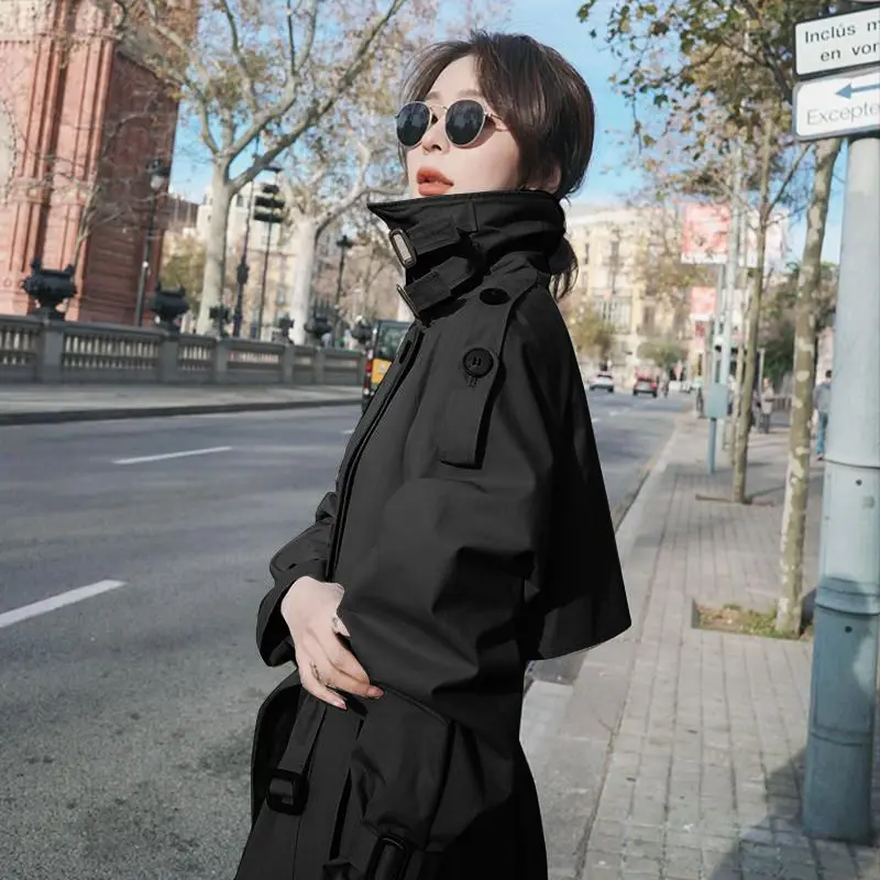 Trench Womens Long Coats Loose Turn-down Collar Sashes Streetwear Button Korean Style Solid All-match Casual Windbreaker Ladies
Trench Womens Long Coats Loose Turn-down Collar Sashes Streetwear Button Korean Style Solid All-match Casual Windbreaker Ladies