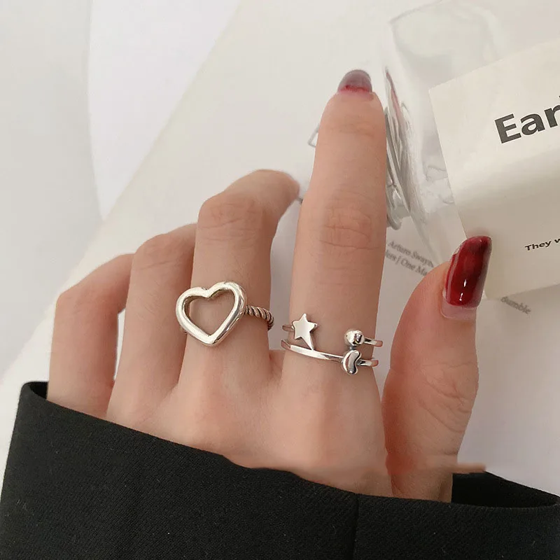 MEYRROYU Sterling Silver 2021 New Glossy Hollow Love Heart Star Ring Smooth Sweet Fine Women Girls 925 Jewelry Gifts Andywen
MEYRROYU Sterling Silver 2021 New Glossy Hollow Love Heart Star Ring Smooth Sweet Fine Women Girls 925 Jewelry Gifts Andywen