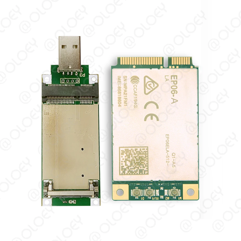 EP06-A EP06-E With Mini PCIE USB Adapter EP06 LTE Advanced Cat6 4G Module Industrial 4G Router Home Gateway Rablet PC Digital 
EP06-A EP06-E With Mini PCIE USB Adapter EP06 LTE Advanced Cat6 4G Module Industrial 4G Router Home Gateway Rablet PC Digital