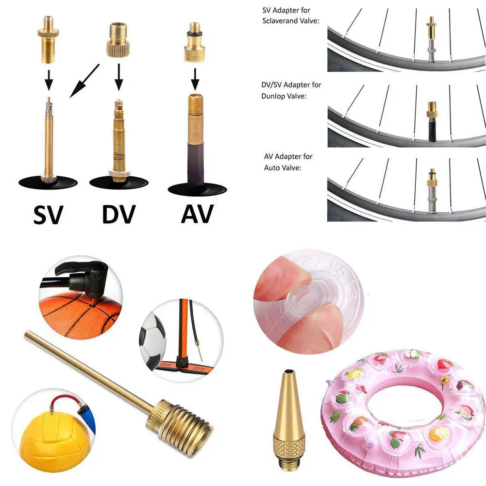 Copper Inflator Pump Nozzle Kit Valve Adapter Tube Bicycle Valve Adaptors For Road & MTB & Fixie Bike Tire Pump
Copper Inflator Pump Nozzle Kit Valve Adapter Tube Bicycle Valve Adaptors For Road & MTB & Fixie Bike Tire Pump