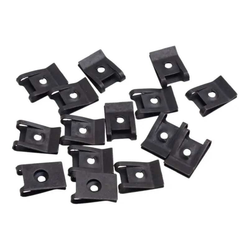 With Screws U-type Clips 15 Set Black Bumper Car Fasteners Side Skirts Trim Panel Fitting Metal Replacement Durable
With Screws U-type Clips 15 Set Black Bumper Car Fasteners Side Skirts Trim Panel Fitting Metal Replacement Durable