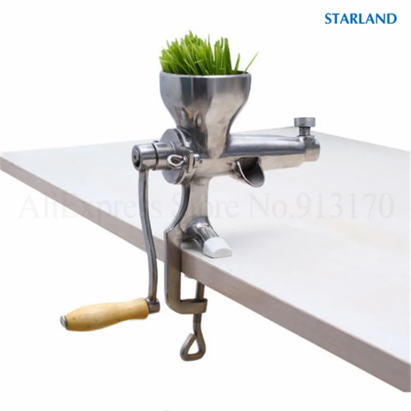 Stainless Steel Juice Extractor Leafy Vegetables Squeezer Wheatgrass Juicer With Hand Crank
Stainless Steel Juice Extractor Leafy Vegetables Squeezer Wheatgrass Juicer With Hand Crank