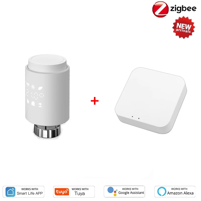 TRV Tuya ZigBee Smart Radiator Actuator Programmable Thermostatic Radiator Valve Temperature Controller Voice Control Via Alexa
TRV Tuya ZigBee Smart Radiator Actuator Programmable Thermostatic Radiator Valve Temperature Controller Voice Control Via Alexa