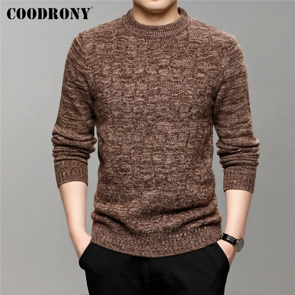 COODRONY бренд осень зима новое поступление уличная одежда круглый вырез хлопок шерстяной пуловер для мужчин мягкий вязаный толстый теплый сви...
COODRONY бренд осень зима новое поступление уличная одежда круглый вырез хлопок шерстяной пуловер для мужчин мягкий вязаный толстый теплый сви...