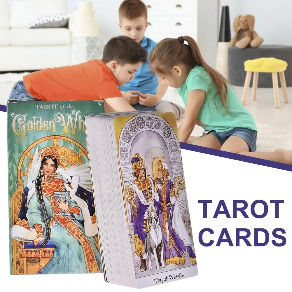 78 Tarot Of The Golden Wheel Tarot Cards Deck Table Game Board Games Guidance Divination Fate Oracle English Party Playing Card
78 Tarot Of The Golden Wheel Tarot Cards Deck Table Game Board Games Guidance Divination Fate Oracle English Party Playing Card