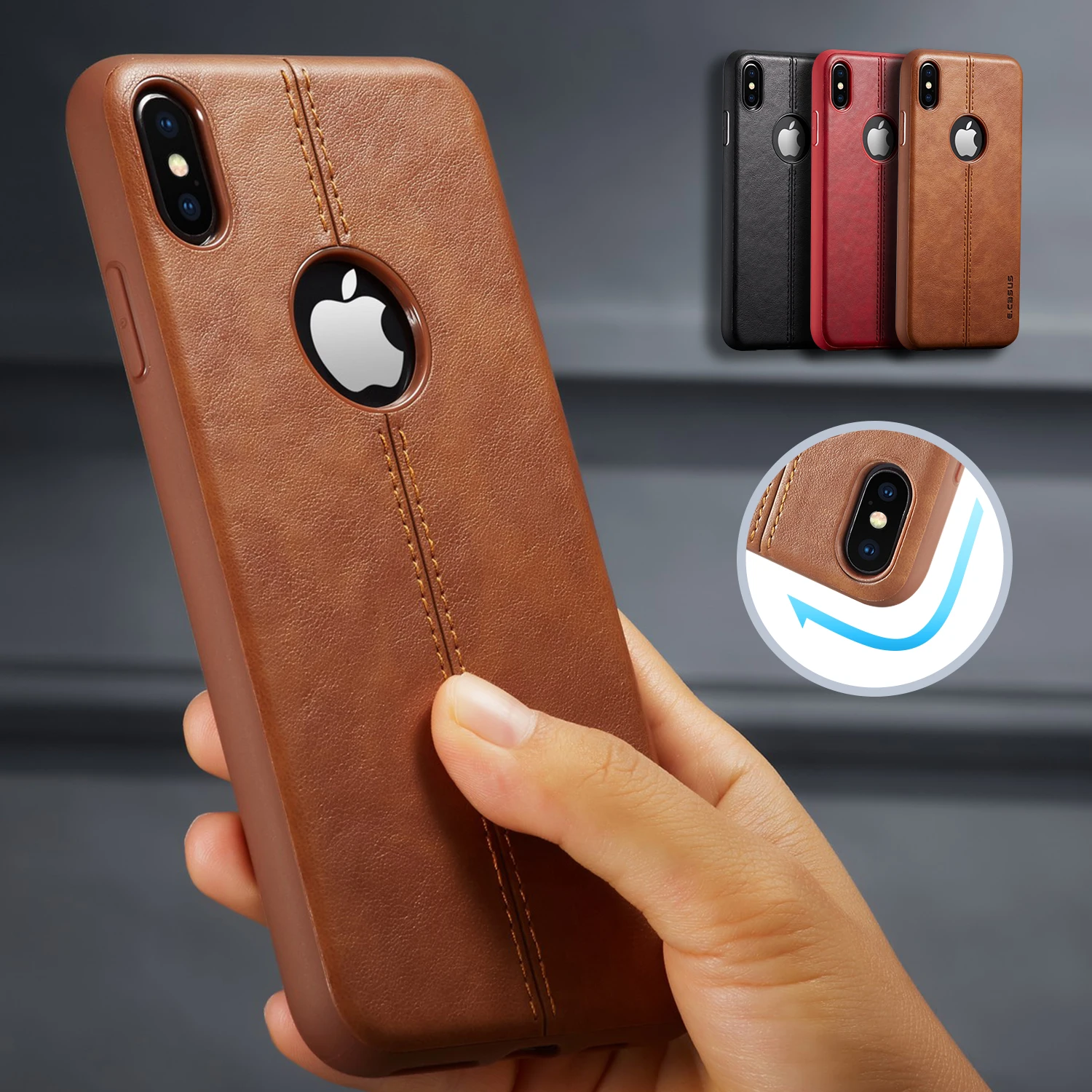 Чехол для iPhone XS MAX XR 8 7 6 Plus новый тонкий роскошный кожаный чехол накладка 11 Pro Max