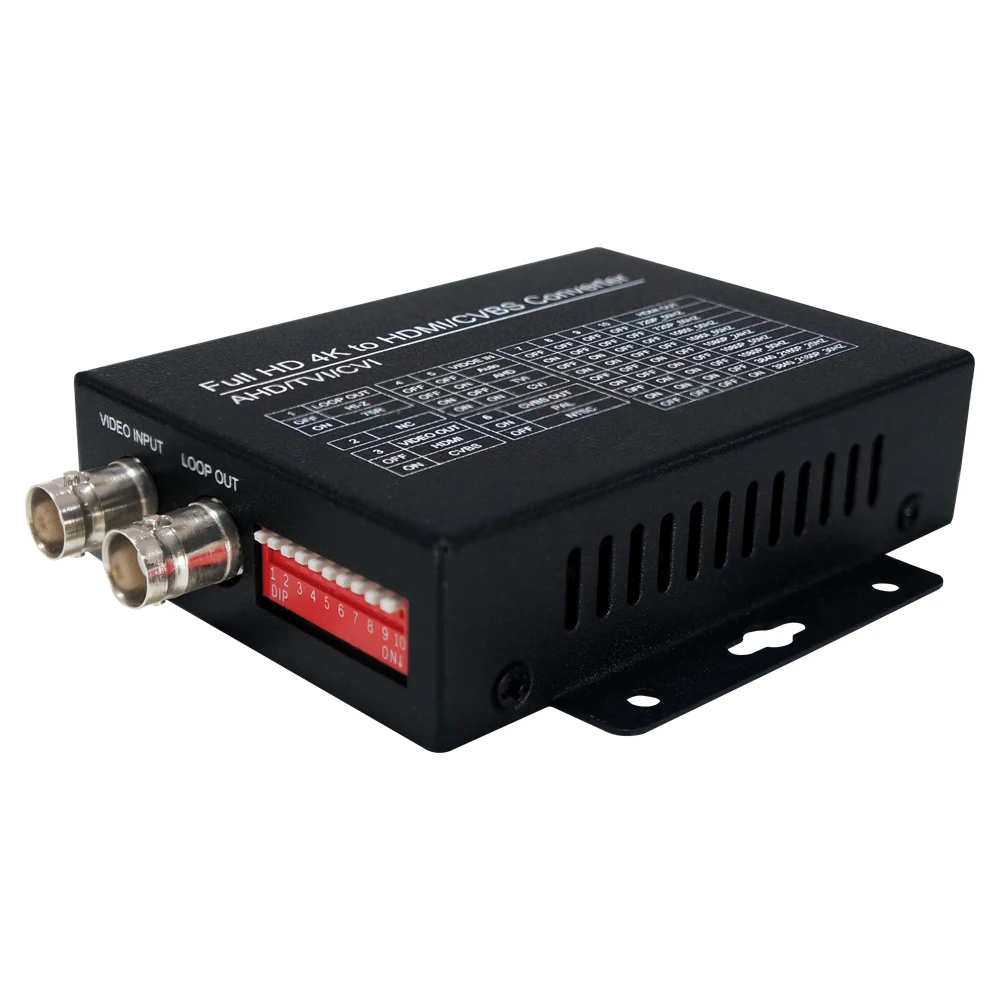 Full 4K HD Converter CVI/TVI/AHD+CVBS to HDMI/CVBS Video Converter Support up to 8MP AHD/TVI/CVI Test/HDMI Output 4K 30fps
Full 4K HD Converter CVI/TVI/AHD+CVBS to HDMI/CVBS Video Converter Support up to 8MP AHD/TVI/CVI Test/HDMI Output 4K 30fps