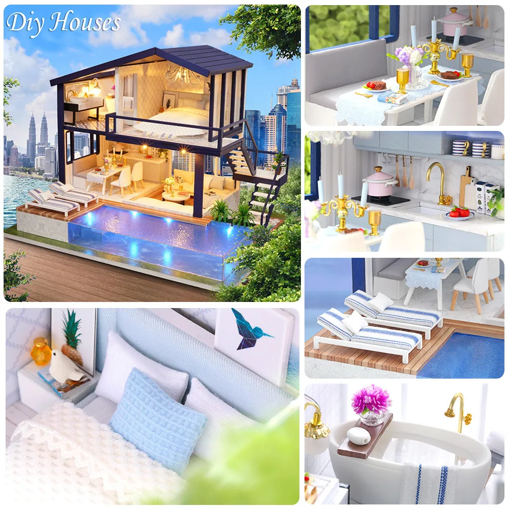 DIY Wooden Cottage Apartment Hand Craft Music Luminate Small House Manual Doll Birthday Christmas Gift For Children Home Decor
DIY Wooden Cottage Apartment Hand Craft Music Luminate Small House Manual Doll Birthday Christmas Gift For Children Home Decor