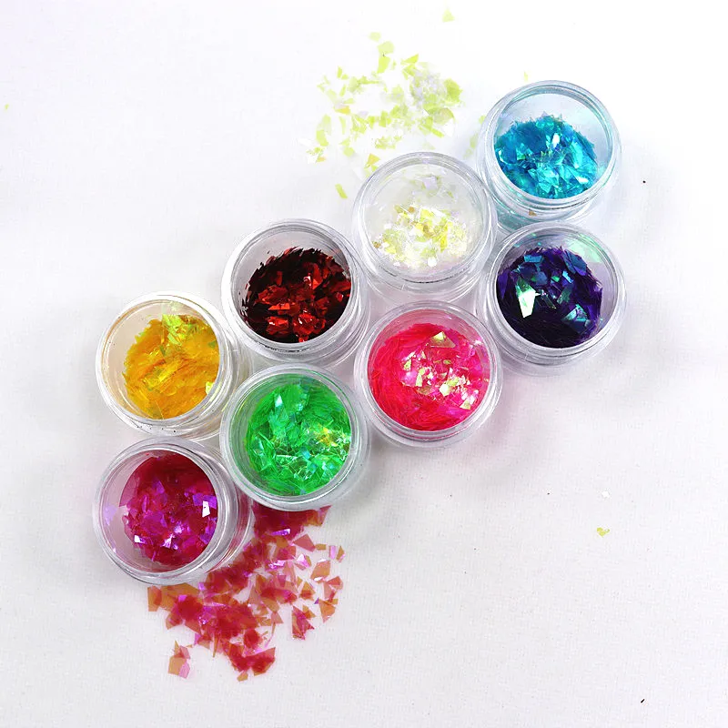 Glitter Cellophane Candy Paper Holographic Shiny Irregular Fragments Laser Symphony Nail Art Decoration Ladies Nail Art
Glitter Cellophane Candy Paper Holographic Shiny Irregular Fragments Laser Symphony Nail Art Decoration Ladies Nail Art