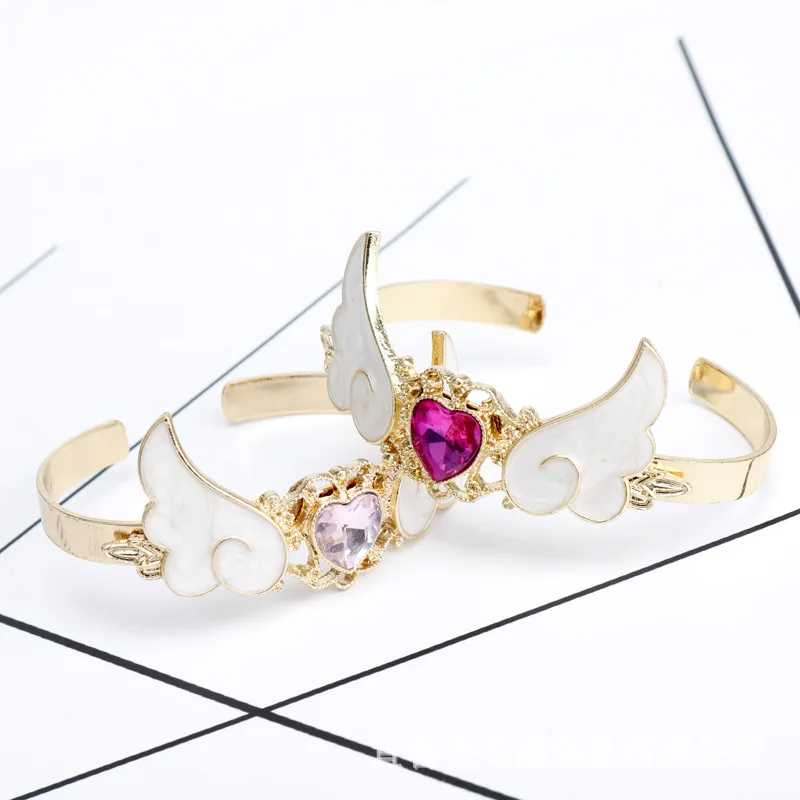 New Fashion Japan Fantasy Aesthetic Crystal Love Wings Bracelet Metal Cute Female Bangle for Women Lady Girl
New Fashion Japan Fantasy Aesthetic Crystal Love Wings Bracelet Metal Cute Female Bangle for Women Lady Girl