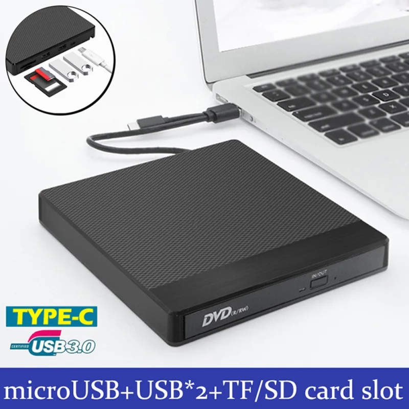 

Портативный USB 3,0 тонкий внешний DVD RW CD записывающее устройство оптический привод устройство для чтения проигрыватель Настольный ПК ноутбук...