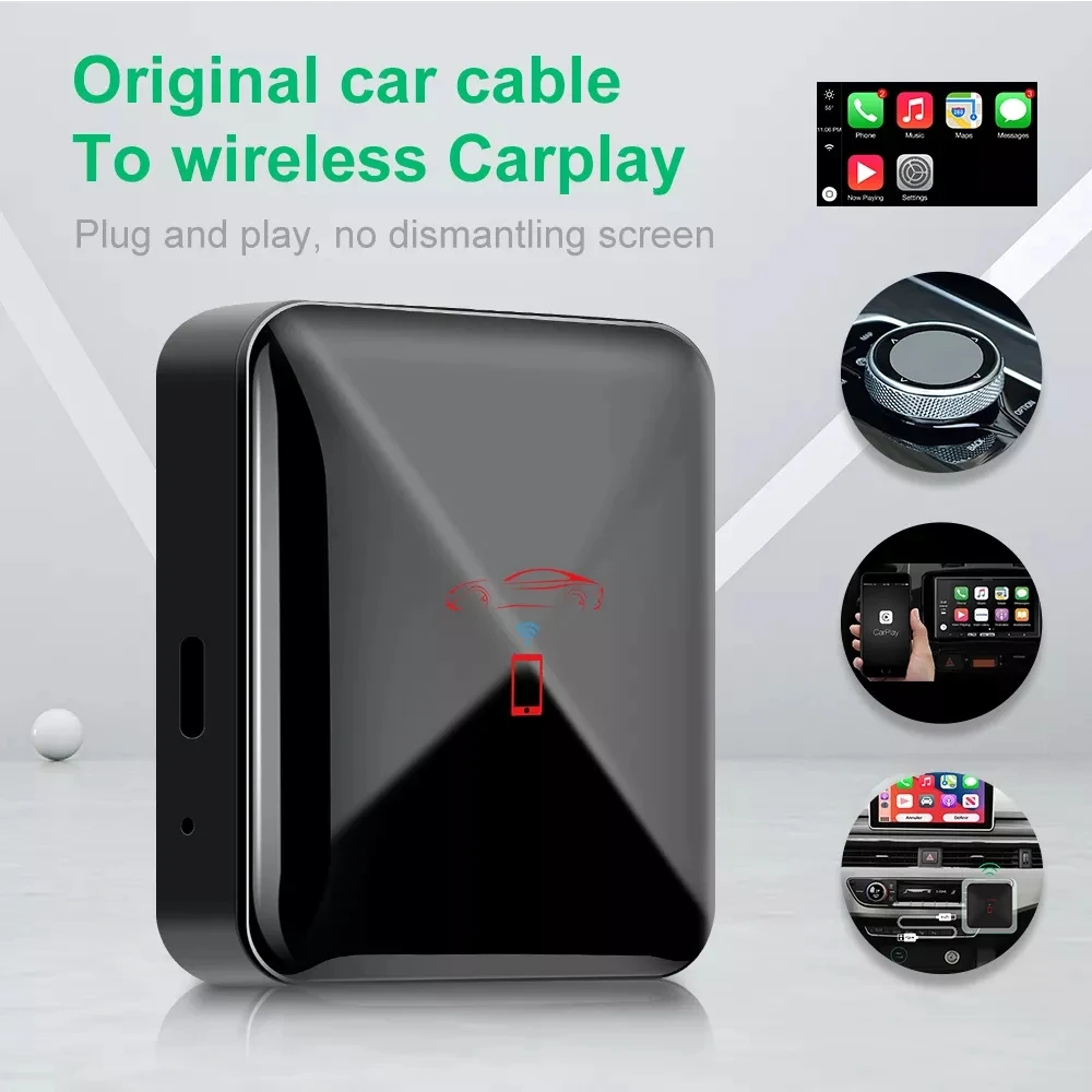 Wired to Wireless Carplay Dongle USB For Apple phone For Refit Screen Mirroring Navigation Player Smart Link Box Map DSP
Wired to Wireless Carplay Dongle USB For Apple phone For Refit Screen Mirroring Navigation Player Smart Link Box Map DSP