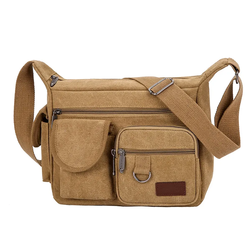 Men's New Fashion Crossbody Bags Durable Canvas Shoulder Bag For Men Solid Color Satchels Fashion Leisure Sling Zipper Handbags
Men's New Fashion Crossbody Bags Durable Canvas Shoulder Bag For Men Solid Color Satchels Fashion Leisure Sling Zipper Handbags