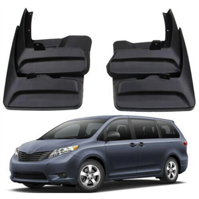 Передние задние брызговики Брызговики для Toyota Sienna 2011 2017|Грязезащита| |