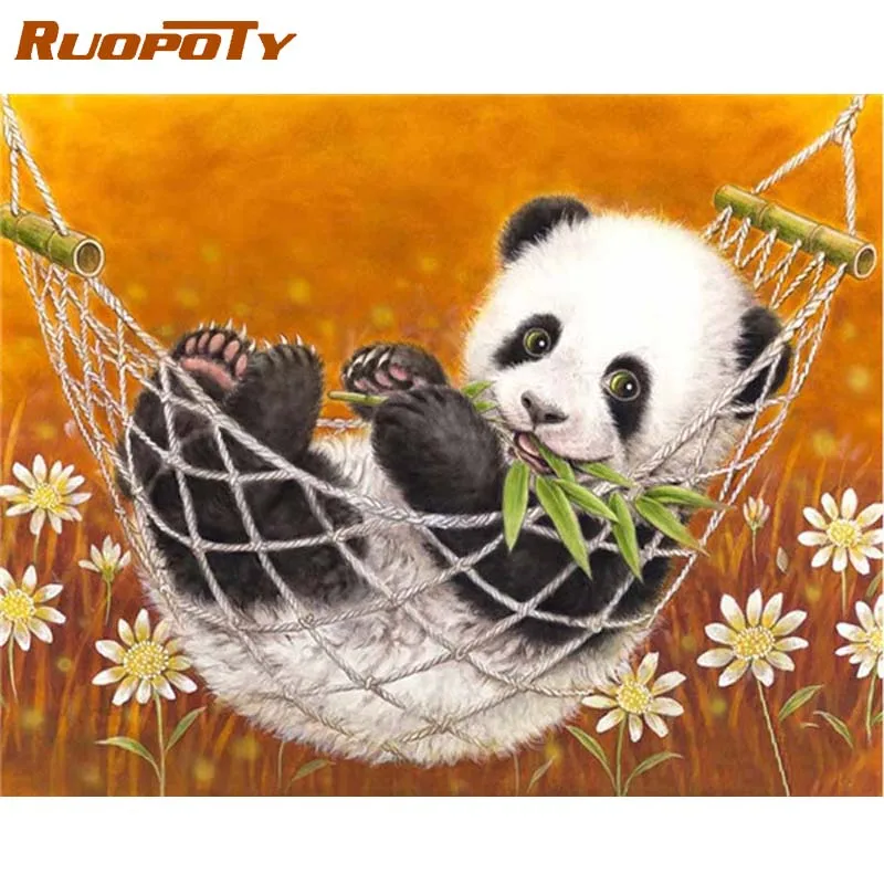 RUOPOTY Picture Painting By Numbers For Adults Panda Animals Drawing Coloring By Numbers Handmade Acrylic Paint For Home Decor
RUOPOTY Picture Painting By Numbers For Adults Panda Animals Drawing Coloring By Numbers Handmade Acrylic Paint For Home Decor
