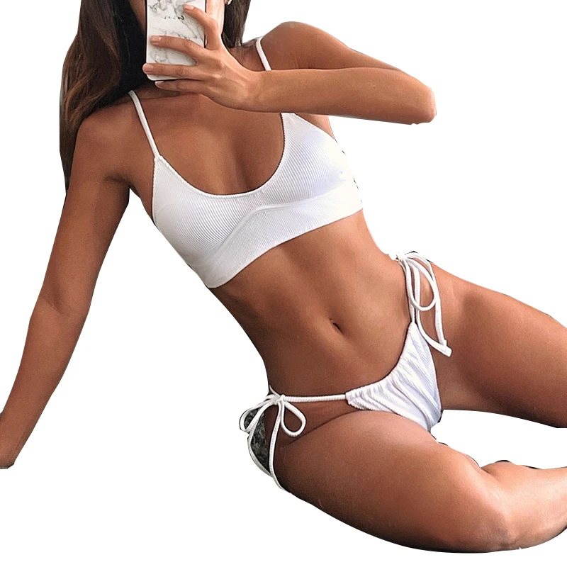 New Women Swimsuit Summer Sexy Solid White Bikini Separate Micro Thong Beach Sexy Swimwear 2 Pieces Bandage Bathing Suit SJ8065C
New Women Swimsuit Summer Sexy Solid White Bikini Separate Micro Thong Beach Sexy Swimwear 2 Pieces Bandage Bathing Suit SJ8065C