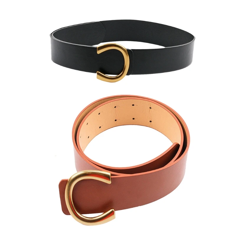 1 Piece Women PU Leather Belts Adjustable Jeans Belt with Retro U Shape Buckle P8DB 
1 Piece Women PU Leather Belts Adjustable Jeans Belt with Retro U Shape Buckle P8DB