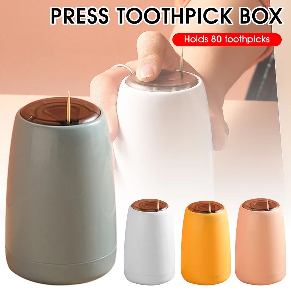 New Small Pop up Toothpick Container Automatic Toothpick Dispenser Toothpick Holder Home Decoration Kitchen Accessories
New Small Pop up Toothpick Container Automatic Toothpick Dispenser Toothpick Holder Home Decoration Kitchen Accessories