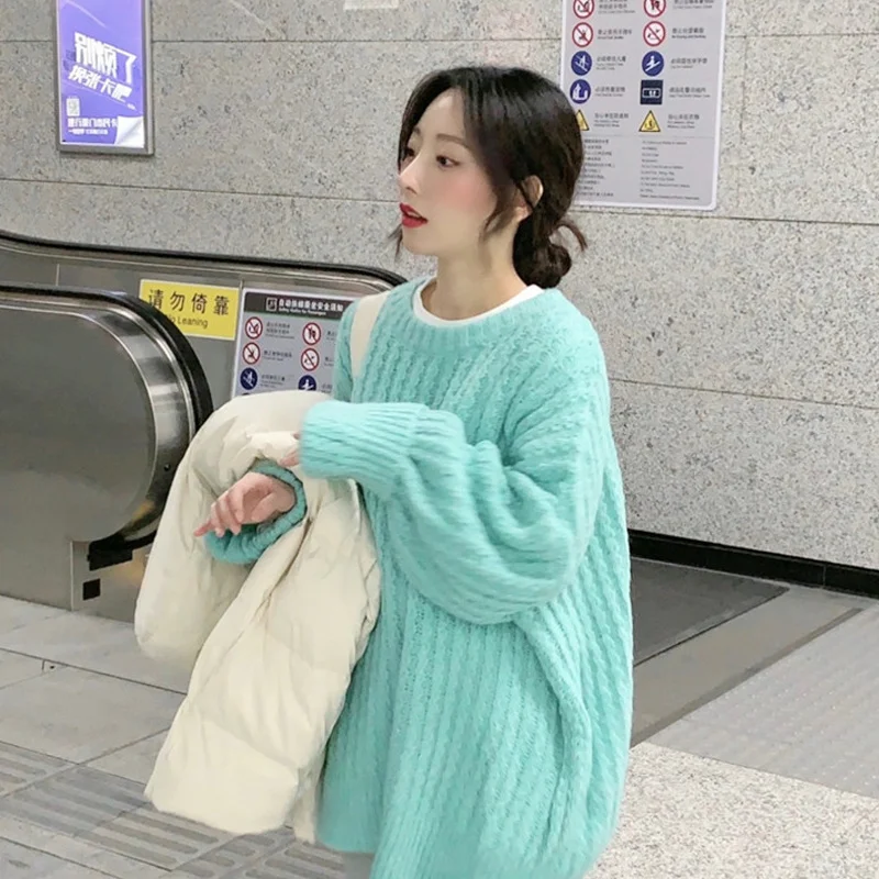 Soft milk twist sweater women's wear loose in spring and autumn wear 2021 new ins lazy style Pullover
Soft milk twist sweater women's wear loose in spring and autumn wear 2021 new ins lazy style Pullover