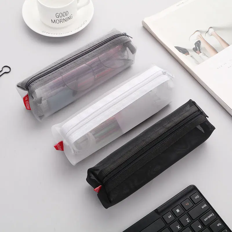 Kawaii Transparent Mesh Pencil Case Large-capacity Pen Bags Cute Storage Bag for Student School Supplies Korea Stationery
Kawaii Transparent Mesh Pencil Case Large-capacity Pen Bags Cute Storage Bag for Student School Supplies Korea Stationery