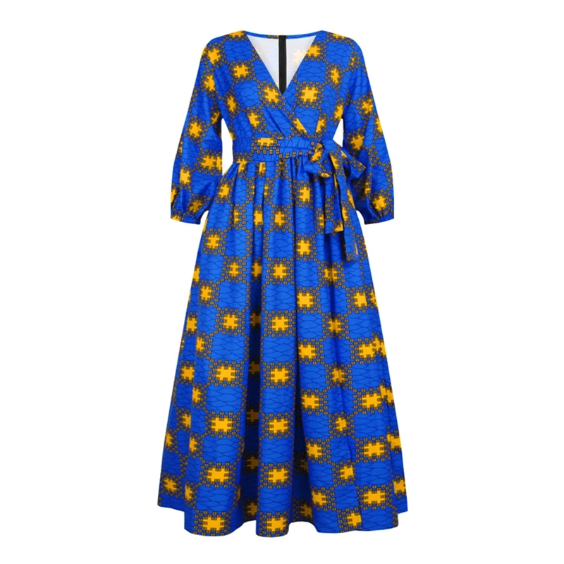 African Dresses for Women Long Maxi Dress Boubou Robe Bazin Africain Daily Elegant Evening Party Dress Long Sleeve V-Neck
African Dresses for Women Long Maxi Dress Boubou Robe Bazin Africain Daily Elegant Evening Party Dress Long Sleeve V-Neck