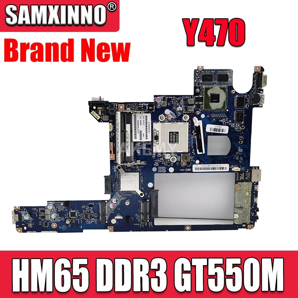 

LA-6881P Main board For Lenovo IdeaPad Y470 Laptop Motherboard HM65 DDR3 GT550M GPU