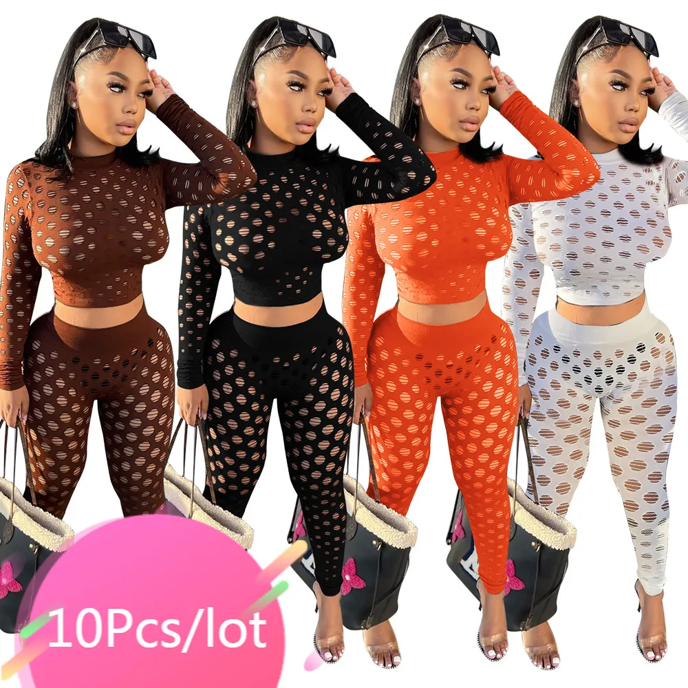 Bulk Items Wholesale Lots Women Sets Cut Out Long Sleeve Crop Top Bodycon Hole Pants Suits Sexy Two Piece See Through Clubwear
Bulk Items Wholesale Lots Women Sets Cut Out Long Sleeve Crop Top Bodycon Hole Pants Suits Sexy Two Piece See Through Clubwear