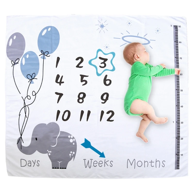 1 Set Baby Monthly Record Growth Milestone Blanket Newborn Photography Props Accessories Creative Cartoon Printing Background
1 Set Baby Monthly Record Growth Milestone Blanket Newborn Photography Props Accessories Creative Cartoon Printing Background