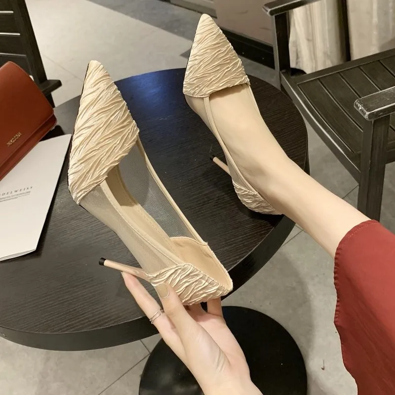 2020 New Ladies High-heeled Elastic Fabric Women's Shoes Pointed High Heels Women's Office Ladies Stiletto Y21-29
2020 New Ladies High-heeled Elastic Fabric Women's Shoes Pointed High Heels Women's Office Ladies Stiletto Y21-29