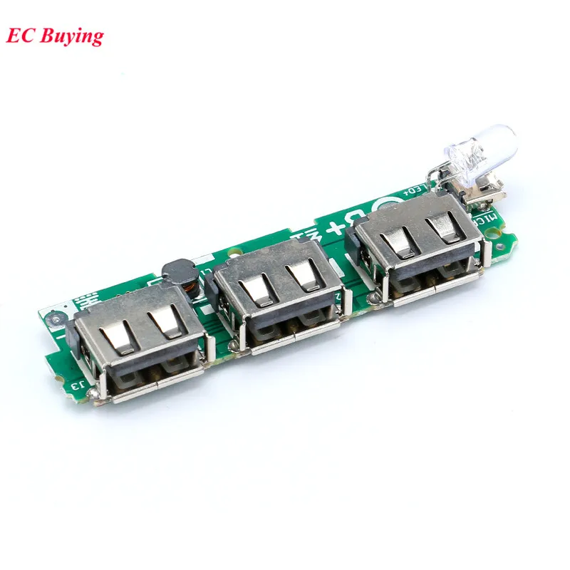 3 USB 3V to 5V 2A Mobile Power Bank Charger Controller Module Step Up Boost Power Module Lithium Battery Charging Board LED
3 USB 3V to 5V 2A Mobile Power Bank Charger Controller Module Step Up Boost Power Module Lithium Battery Charging Board LED