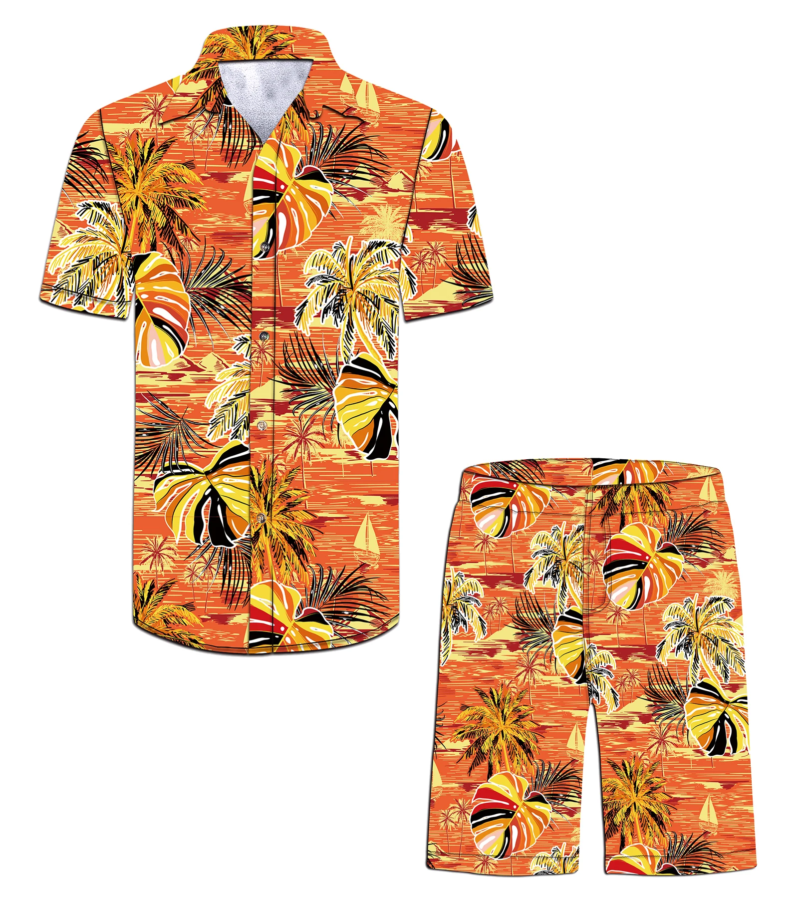 Latest style wholesale short sleeve shirts+shorts polyester printing casual hawaiian shirts for men
Latest style wholesale short sleeve shirts+shorts polyester printing casual hawaiian shirts for men