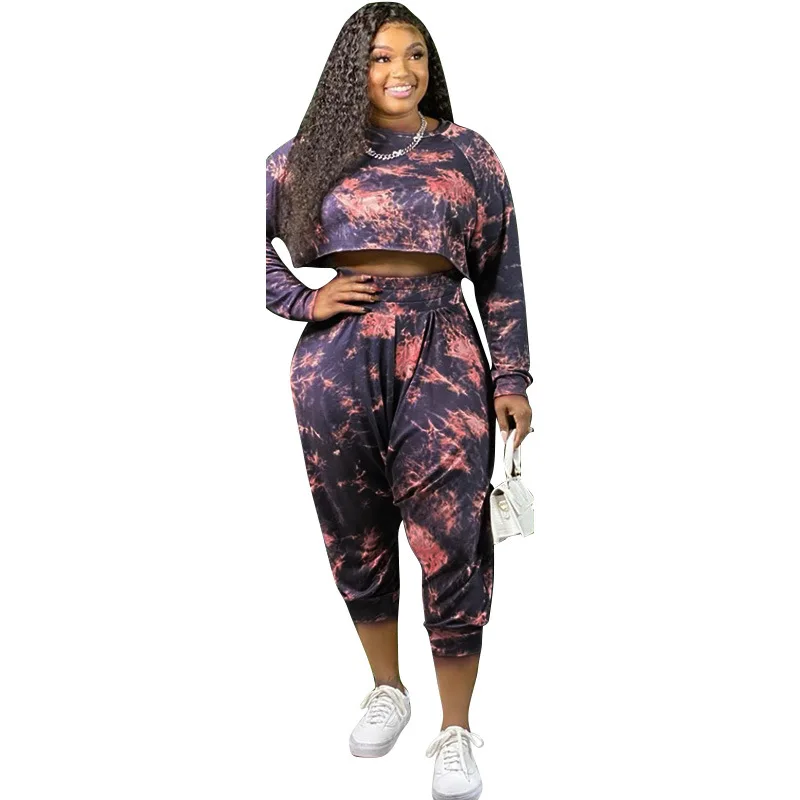 2020 New to Casual plus Size Suit European and American Women's Tie-Dye Printed Loose Fashion Casual Two-Piece Set
2020 New to Casual plus Size Suit European and American Women's Tie-Dye Printed Loose Fashion Casual Two-Piece Set
