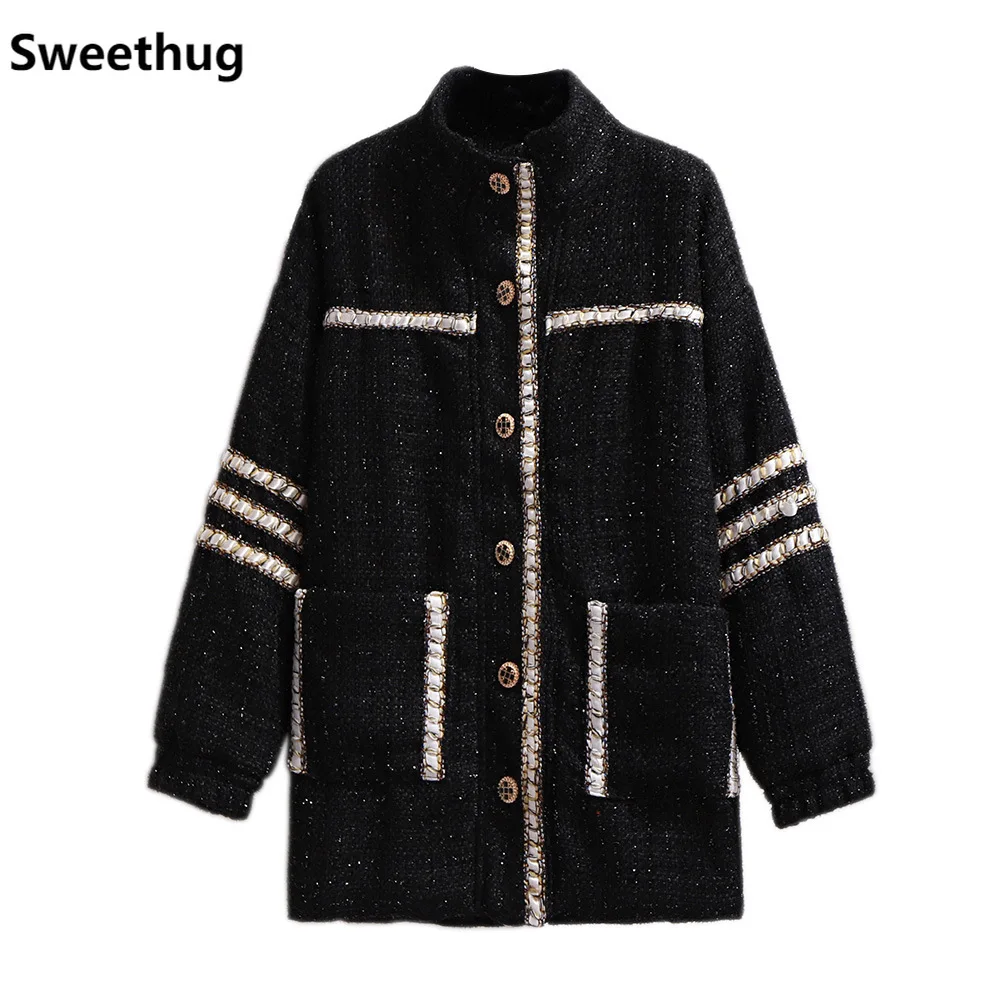 Sweethug 6XL Oversized Wool blend Winter Coat Women Loose Plus Size Fashion Warm Overcoat Lady Stand collar Thick Woolen coat
Sweethug 6XL Oversized Wool blend Winter Coat Women Loose Plus Size Fashion Warm Overcoat Lady Stand collar Thick Woolen coat