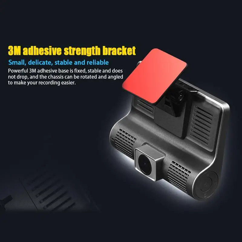 3 Camera Lens 4-Inch IPS Display Driving Recorder With Night Vision Lights 
3 Camera Lens 4-Inch IPS Display Driving Recorder With Night Vision Lights