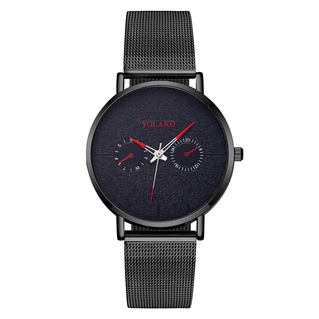 YOLAKO Men's Watch Ultra-thin Alloy Mesh Belt Fashion Frosted Three-needle Watch relogio masculino Men's Watch Hot Sales #10
YOLAKO Men's Watch Ultra-thin Alloy Mesh Belt Fashion Frosted Three-needle Watch relogio masculino Men's Watch Hot Sales #10
