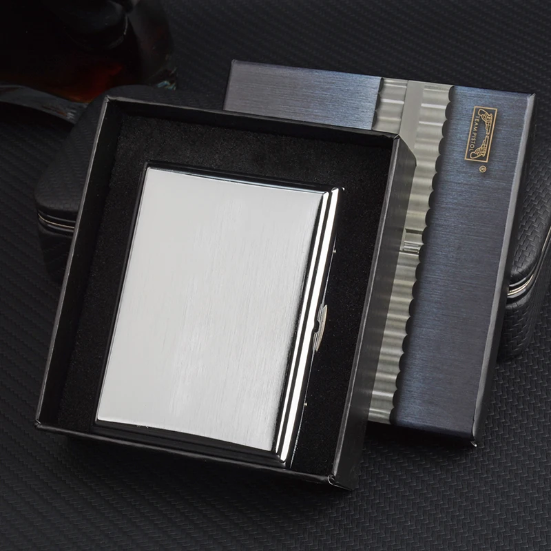Ultra-thin Copper Cigarette Case Silver Brush Metal Cigarette Box 16pcs 84MM Cigarettes Holder High Quality Smoking Accessory
Ultra-thin Copper Cigarette Case Silver Brush Metal Cigarette Box 16pcs 84MM Cigarettes Holder High Quality Smoking Accessory