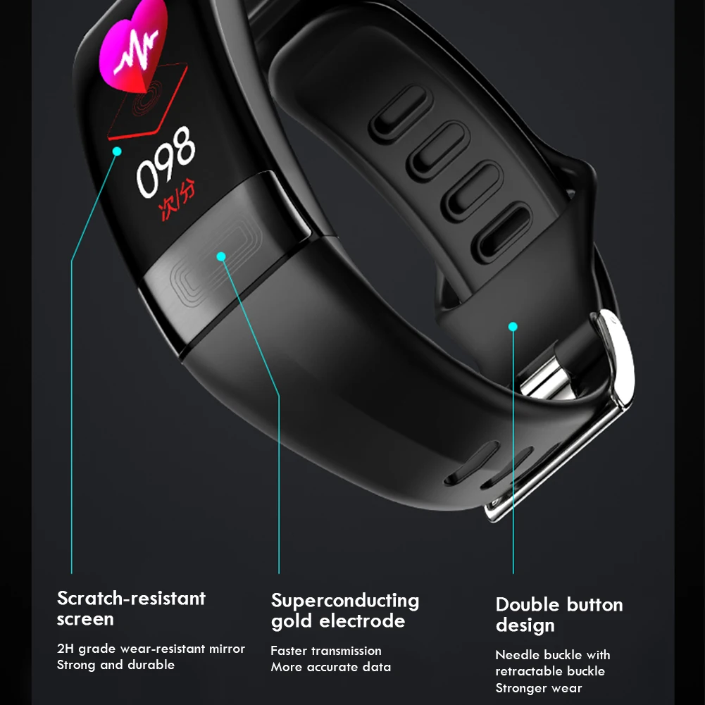 P11plus Sports Smart Bracelet Body Temperature Heart Rate Monitor Waterproof Wristband Activity Fitness Tracker Electronic Watch
P11plus Sports Smart Bracelet Body Temperature Heart Rate Monitor Waterproof Wristband Activity Fitness Tracker Electronic Watch
