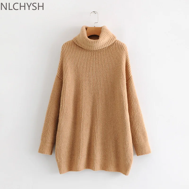 Women's Turtleneck Sweater Female Solid Loose Pullovers Soft Warm Jumper Candy Color Oversized Sweaters Women Tops Autumn Winter
Women's Turtleneck Sweater Female Solid Loose Pullovers Soft Warm Jumper Candy Color Oversized Sweaters Women Tops Autumn Winter