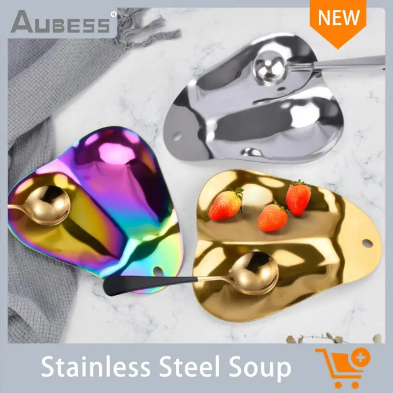 Stainless Steel Soup Spoon Kitchenware Storage Tray Simple Design Household Tableware Rack Specialty Plates Fruits Plates
Stainless Steel Soup Spoon Kitchenware Storage Tray Simple Design Household Tableware Rack Specialty Plates Fruits Plates