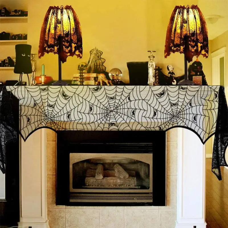 Indoor Living Room Table Cloth Runner Set Black Spider Bat Net Halloween Party Decorating Accessories
Indoor Living Room Table Cloth Runner Set Black Spider Bat Net Halloween Party Decorating Accessories