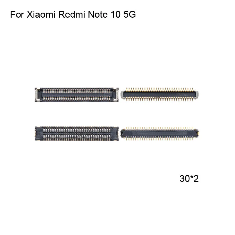 2 шт. FPC коннектор для Xiaomi Redmi Note 10 5G ЖК-экран на гибком кабеле материнской плате