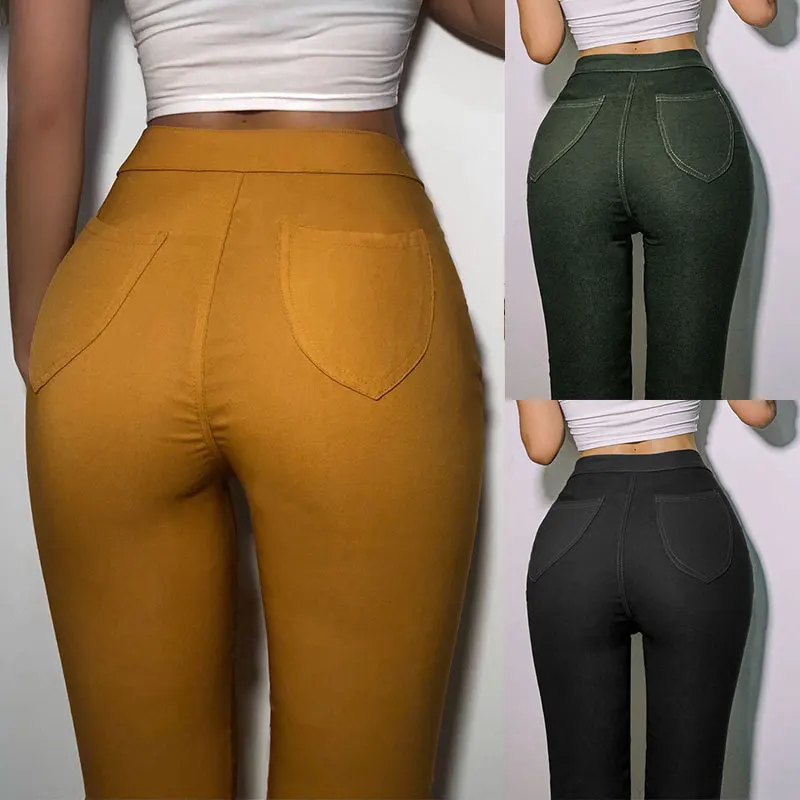Women Long Pants Legging 2021 Fashion high Waist Stretch Skinny Pants Sexy Lift Butt Trousers Pencil Pants Female Casual Clothes
Women Long Pants Legging 2021 Fashion high Waist Stretch Skinny Pants Sexy Lift Butt Trousers Pencil Pants Female Casual Clothes
