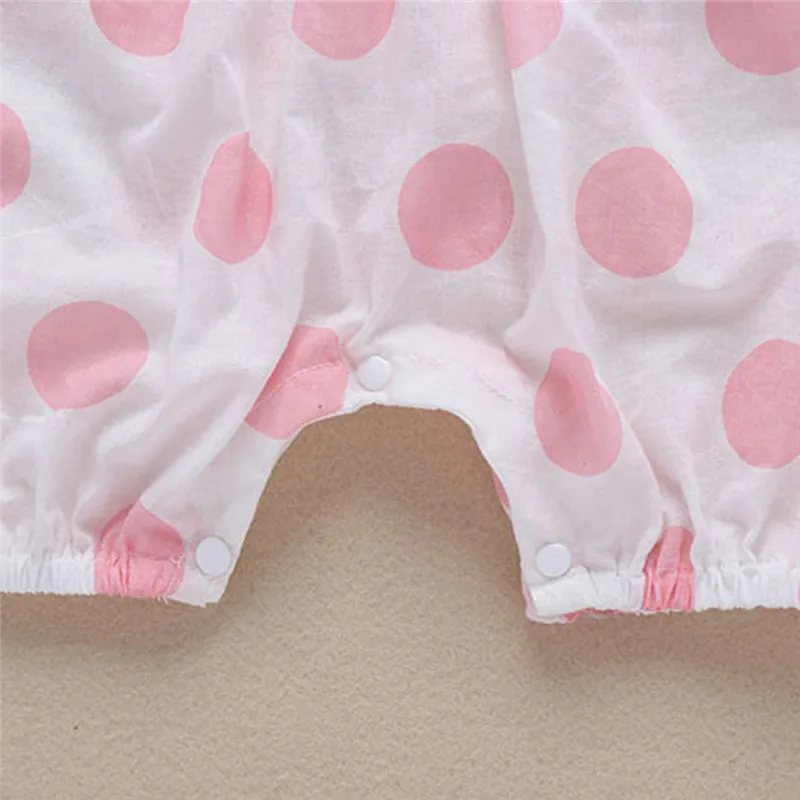 Newborn Infant Baby Girls Straps Dot Print Bow Romper Sunsuit Hat ubranka dla niemowlat #4J30
Newborn Infant Baby Girls Straps Dot Print Bow Romper Sunsuit Hat ubranka dla niemowlat #4J30