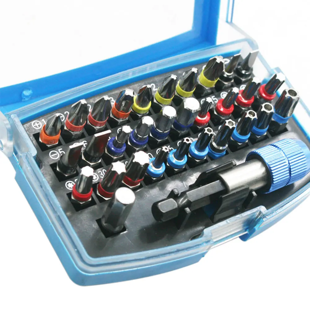 32pcs Magnetic Portable Electric Tools Hard Easy Install Practical Cross Word Reusable Durable Screwdriver Head Set Bit Group
32pcs Magnetic Portable Electric Tools Hard Easy Install Practical Cross Word Reusable Durable Screwdriver Head Set Bit Group