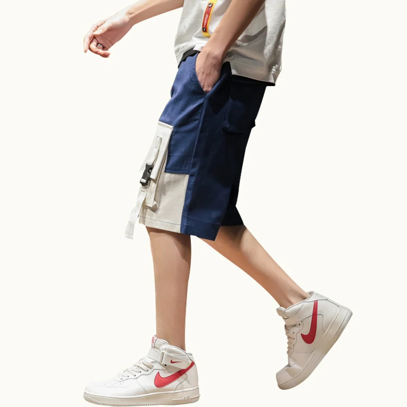 2021 Fashion Patchwork Men Pockets Cargo Shorts Ribbons Workout Short Joggers Casual Streetwear Hip Hop Knee-length Shorts Homme
2021 Fashion Patchwork Men Pockets Cargo Shorts Ribbons Workout Short Joggers Casual Streetwear Hip Hop Knee-length Shorts Homme