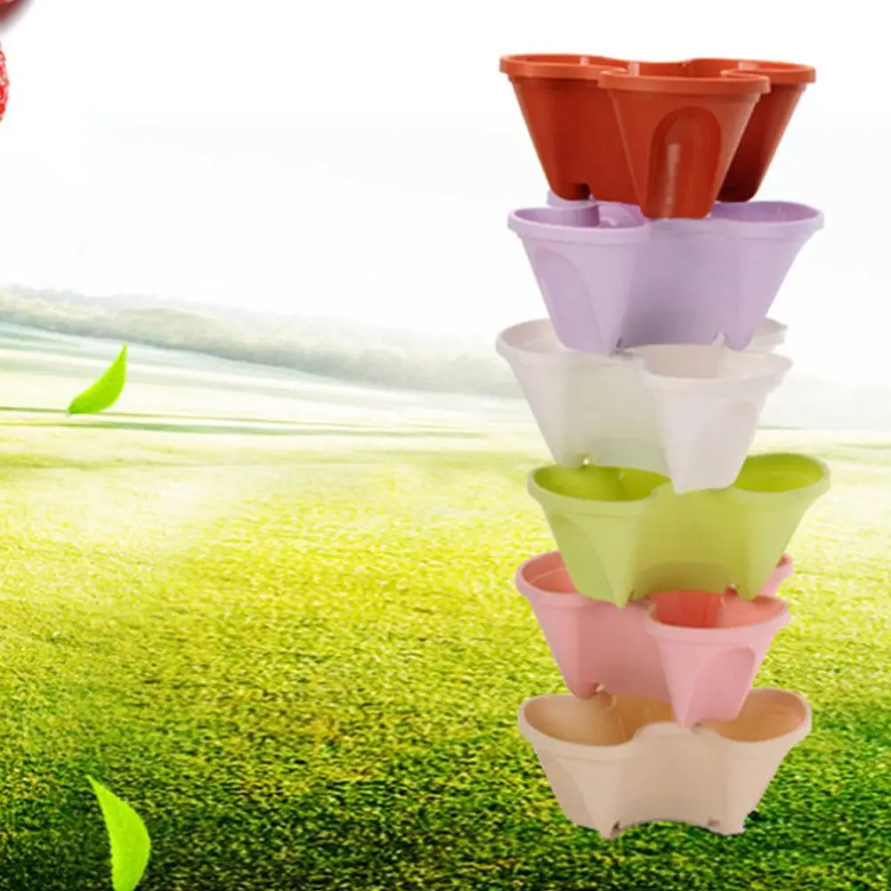 3 pcs Stack-up Type Stereoscopic Flowerpot Strawberry Plant Pot for Flower Vegetables Strawberry Decoration Pots For Maceteros
3 pcs Stack-up Type Stereoscopic Flowerpot Strawberry Plant Pot for Flower Vegetables Strawberry Decoration Pots For Maceteros